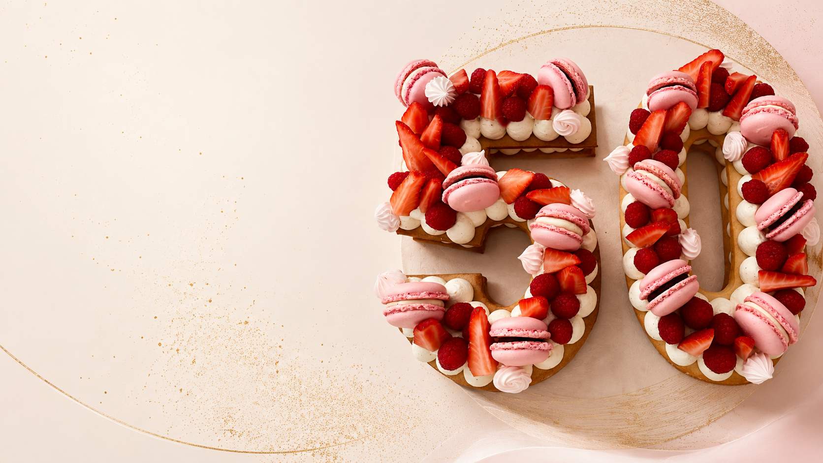 Number Cake 50, création signature L'Alchi Pâtissière